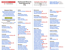 Tablet Screenshot of menusguide.com